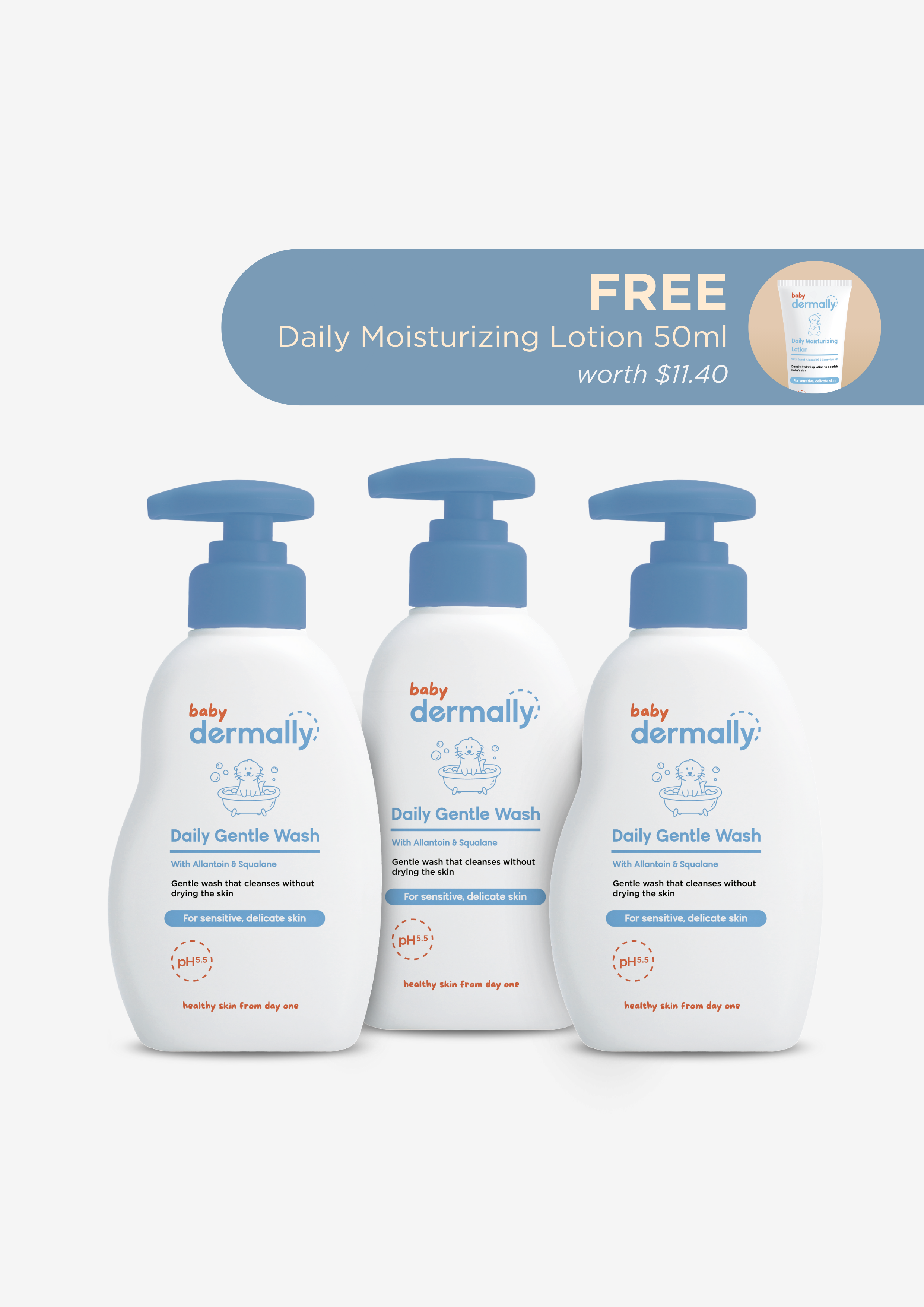 Triple Pack - Daily Gentle Wash 250ml